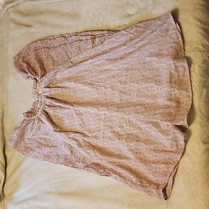 XL Loft Sparkly Purple Short Sleeve Top